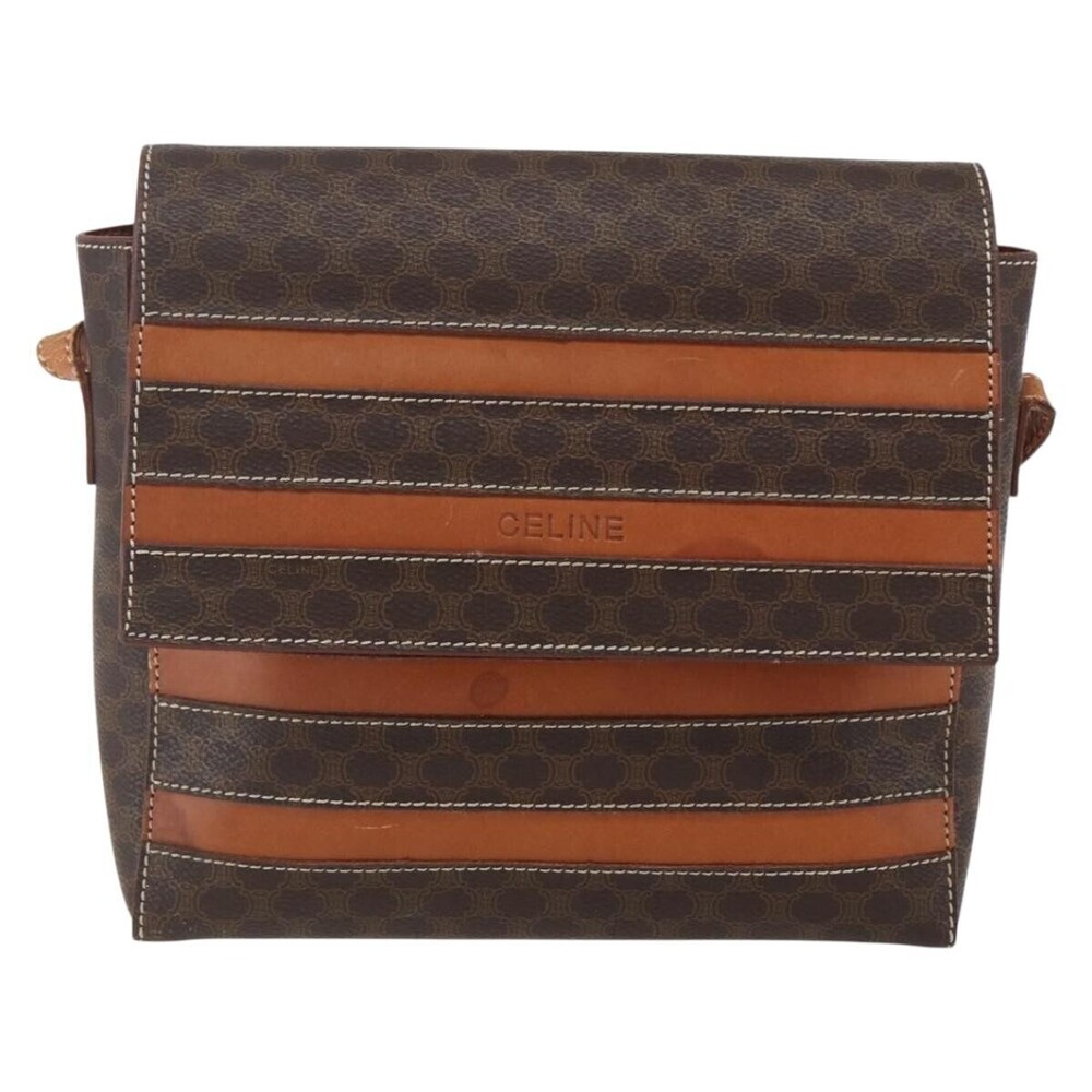 Celine Vintage Macadam Canvas and Leather
